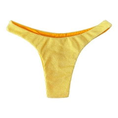 Calcinha Classic Amarelo Texturizado