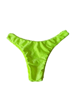 Calcinha Classic Verde Neon Canelado