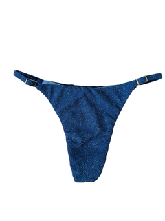 Calcinha Basic Fio Lurex Azul