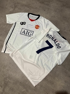 Camiseta Manchester United Cristiano Ronaldo blanca retro - comprar online