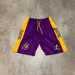 Short NBA Lakers violeta y amarillo