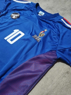 Camiseta Francia 2002 azul Zidane retro - Hooligans Bahía