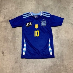 Camiseta AFA Seleccion copa america suplente azul Messi niño