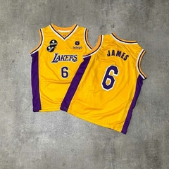 Musculosa NBA niño Lakers amarilla Lebron James en internet