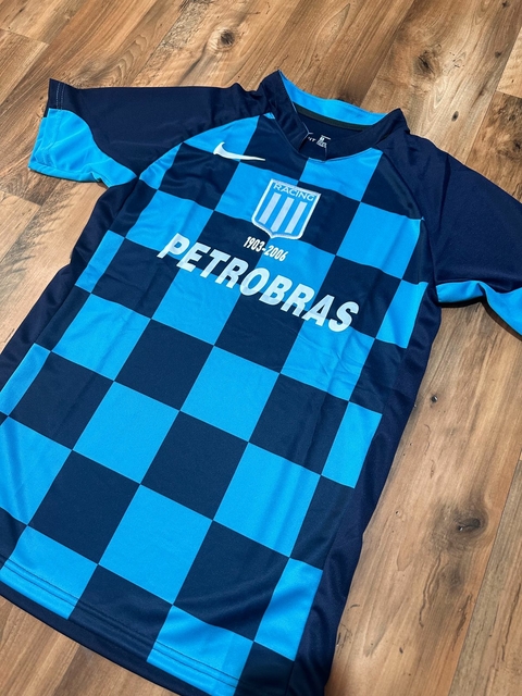 Camiseta Racing retro cuadros Petrobras
