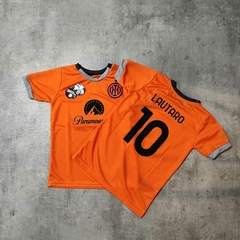 Camiseta Inter suplente naranja Lautaro niño