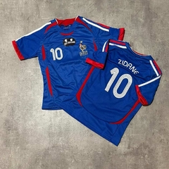 Camiseta Francia Zidane azul niño