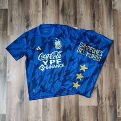 Camiseta Pre match azul niño 3 estrellas AFA - comprar online