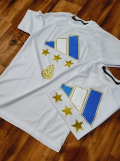 Camiseta 3 estrellas blanca