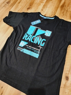 Remera Racing negra niño oficial - comprar online