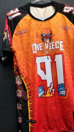 ACE PUNHOS DE FOGO - ONE PIECE - CAMISETA NFL - loja online