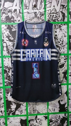 CAPITÃO AMERICA WAR - VINGADORES MARVEL - REGATA NBA