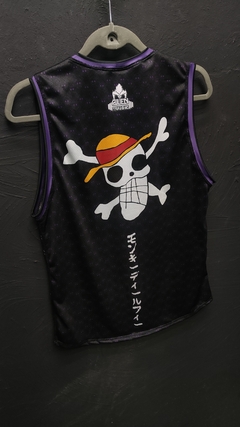 Imagem do TREINO PARA COMER - LUFFY - CHAPEU DE PALHA - ONE PIECE - REGATA NBA