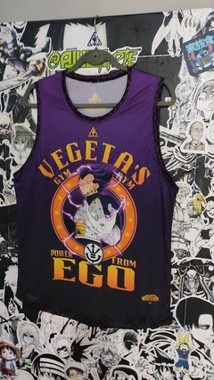 VEGETA ULTRA EGO ROXA - ACADEMIA - DRAGON BALL - REGATA FITNESS na internet