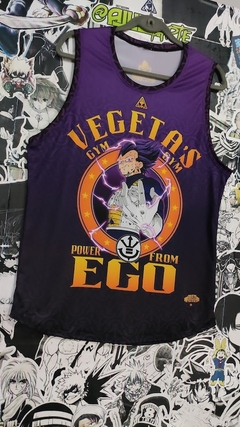 VEGETA ULTRA EGO ROXA - ACADEMIA - DRAGON BALL - REGATA FITNESS - allien