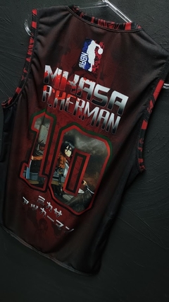 MIKASA ACKERMAN - ATTACK ON TITAN - REGATA NBA - comprar online