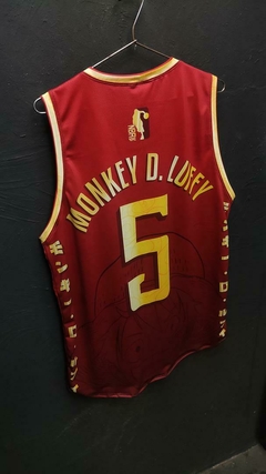 MONKEY D. LUFFY HAPPY - CHAPEU DE PALHA - ONE PIECE - REGATA NBA