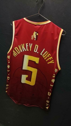 MONKEY D. LUFFY HAPPY - CHAPEU DE PALHA - ONE PIECE - REGATA NBA - comprar online