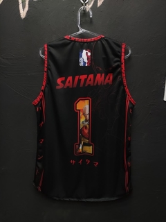 SAITAMA BLACK - ONE PUNCH MAN - REGATA NBA - loja online