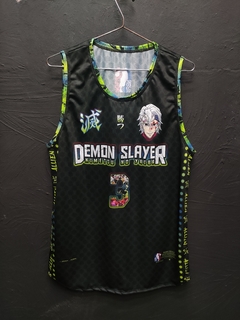 TENGEN UZUI BLACK - PILAR DO SOM - DEMON SLAYER - REGATA NBA