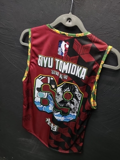 GYU TOMIOKA - PILAR DA AGUA - DEMON SLAYER - REGATA NBA na internet