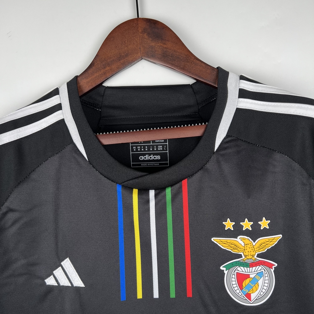 Camisa Adidas Benfica 2023-2024 Torcedor Masculina - Preta