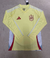 Camisa-Adidas-Espanha-2024-2025-Oficial-Manga-Longa-Amarela-futebol-camiseta-tailandesa-original-camisola