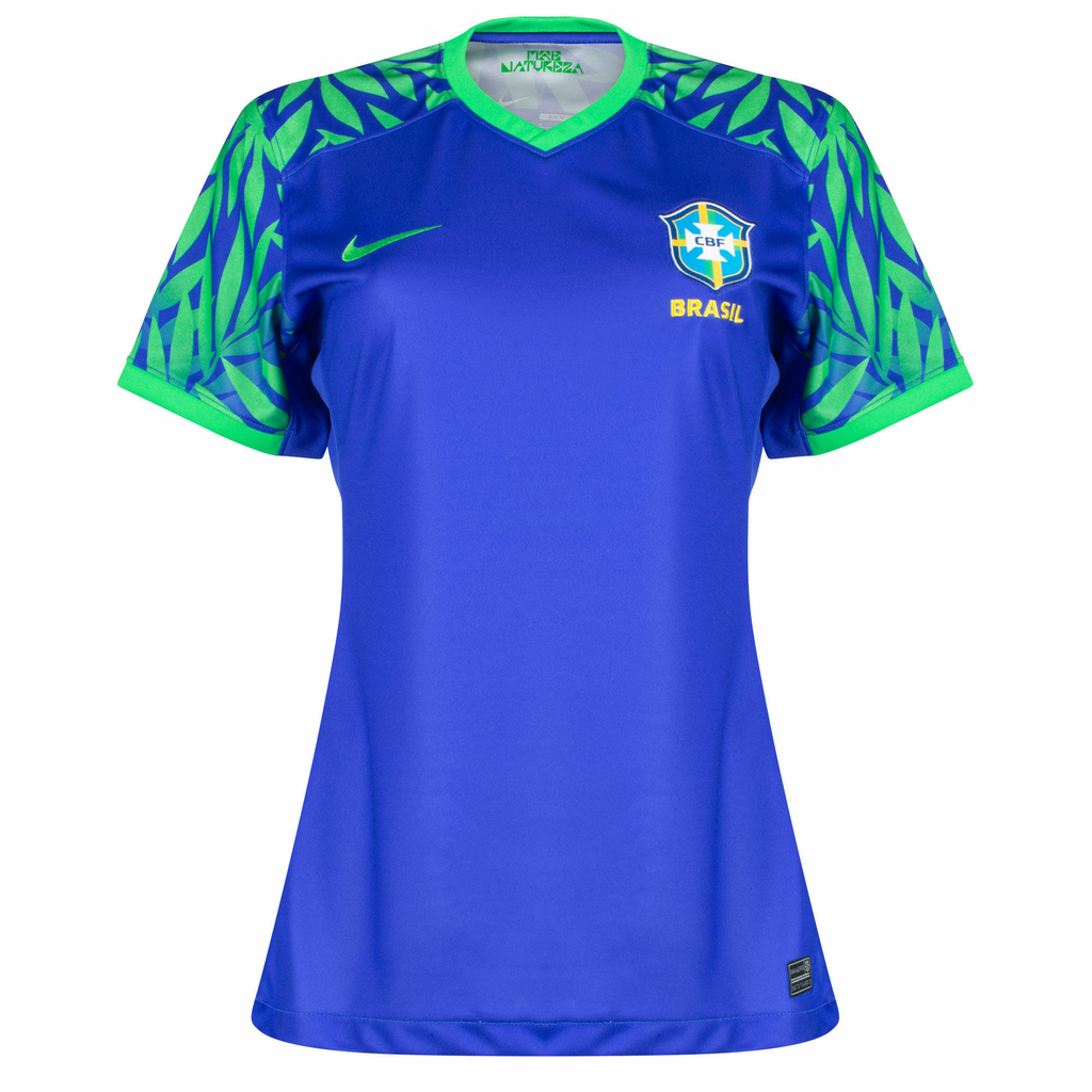 Camisa Feminina Brasil Azul 20/21 Camiseta Seleção Brasil Feminina