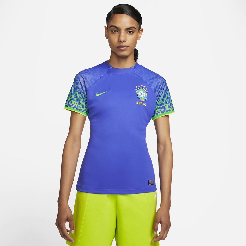 Camiseta Oficial Nike Brasil I 2022/23 Supporter Masculina - Amarelo