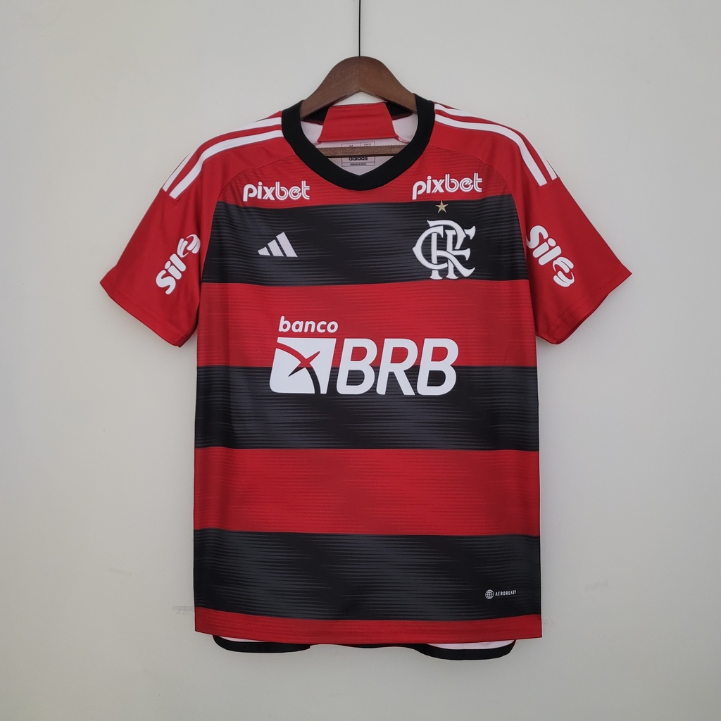 Camisa Adidas Flamengo 22/23 Torcedor Masculina - Todos os Patrocinado