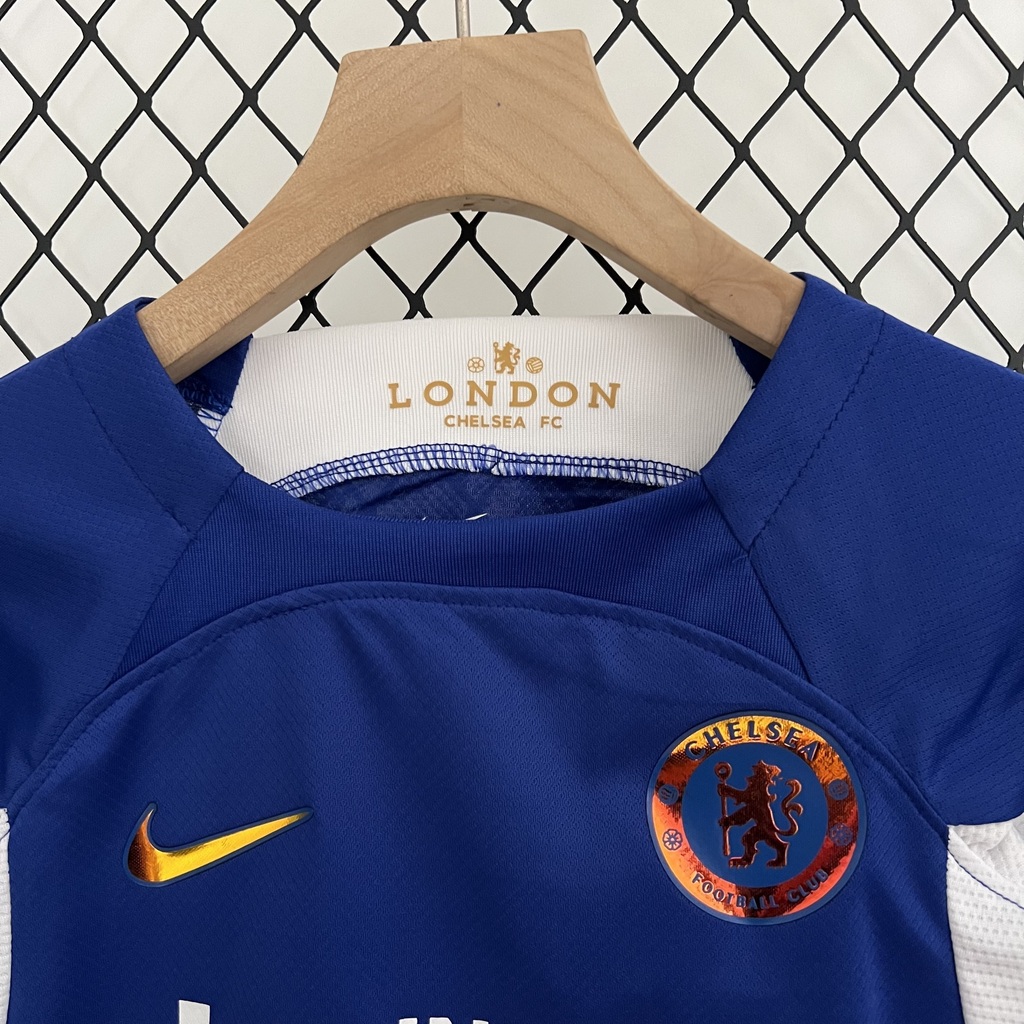 Camisa Infantil Chelsea 2023-24 Nike Torcedor - Azul