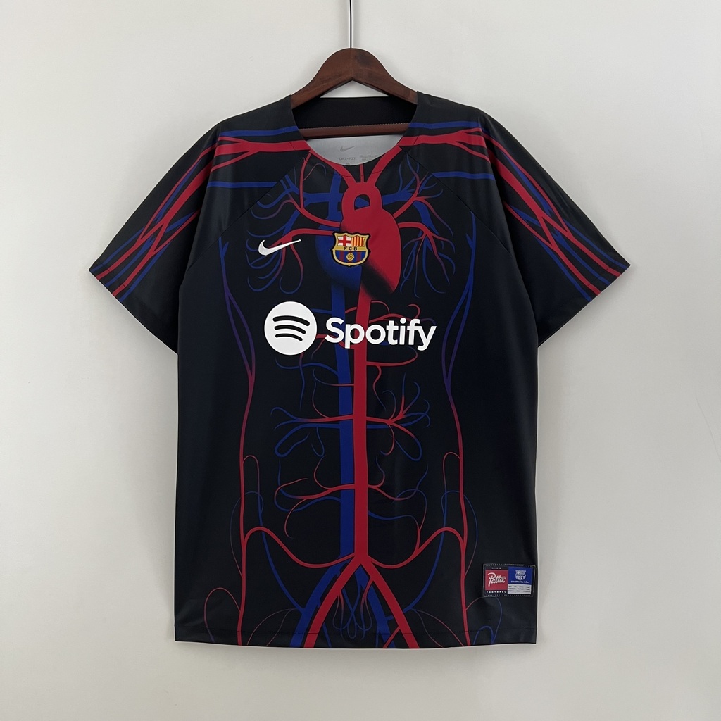 Camisa Nike Barcelona 2023-2024 Pré-Jogo Torcedor - Preta