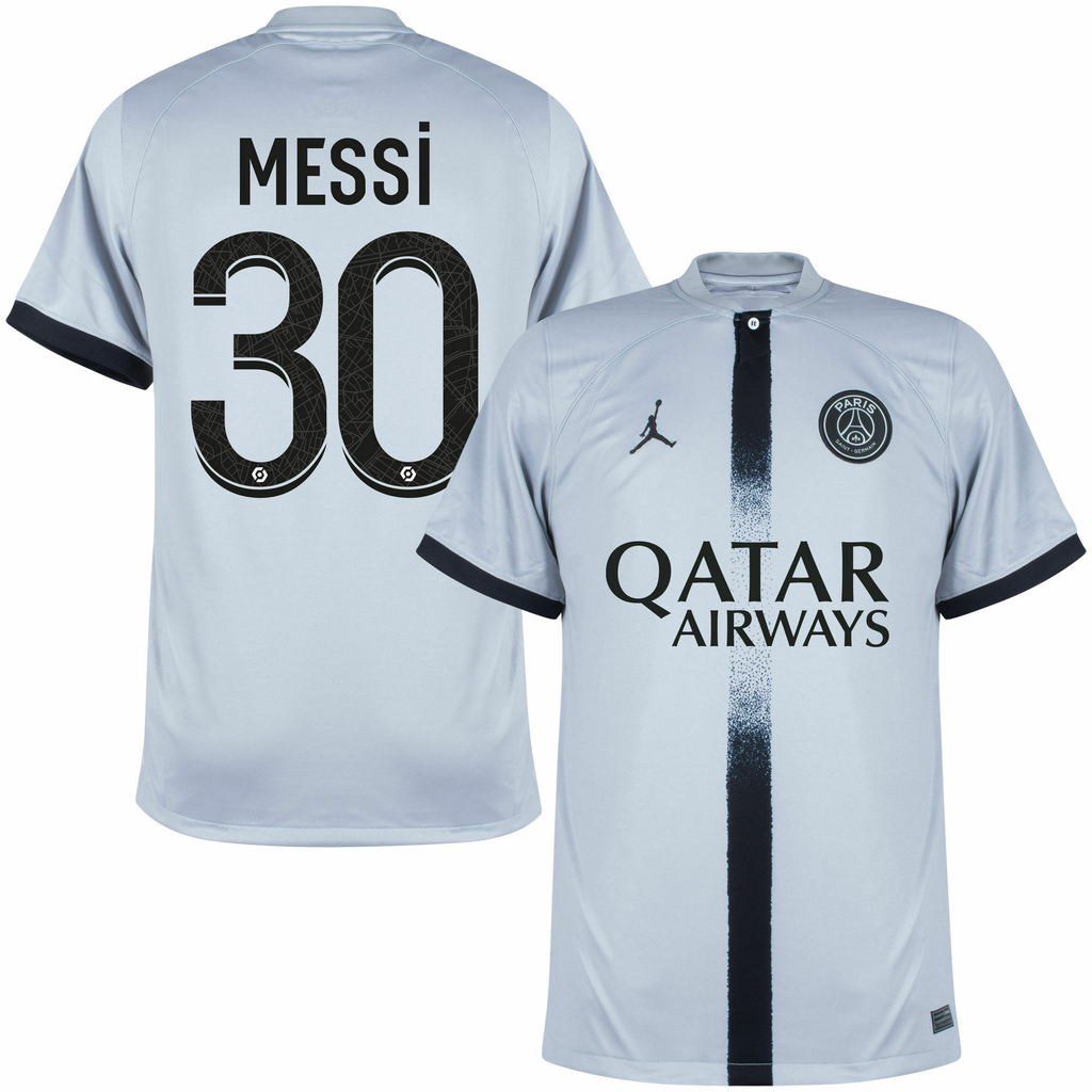 Camisa PSG Away Jordan 2022/23 Messi nº 30 - Masculino