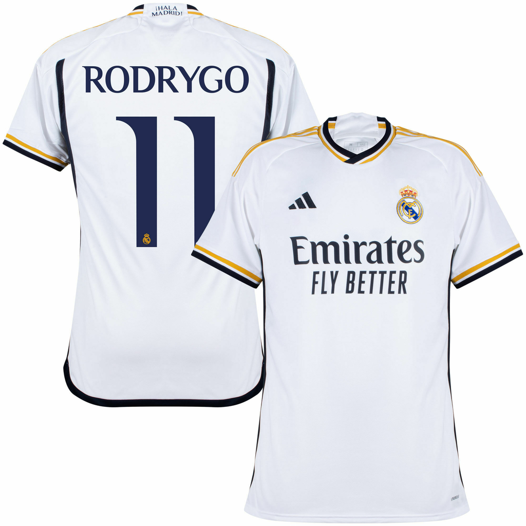 Camisa Real Madrid Adidas Home Rodrygo nº 11 - 2023-2024