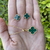 Conjunto V@n Cleef Verde Dourado