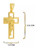 Kit Conjunto Cadeado 2mm (Cordão 70cm + Pulseira 20cm) + Pingente de Cruz com Face de Cristo - comprar online
