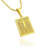Pingente Placa De Cristo Texturizado 1,9cmX1,4cm 1,7g (Banho Ouro 18k) - comprar online