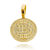 Pingente Moeda Bitcoin Cravejado em Zircônia 3,6cmX3,2m 8,5g (Banho Ouro 18k)