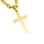 Pingente Crucifixo Chapado 1,7g 2,8cmX1,6cm (Banho Ouro 18K) - comprar online