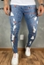 Calça Jeans Premium Ripped Pigmented With Orange - comprar online