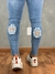 Calça Jeans Masculina Premium Skinny Detalhe Patche Caveira na internet