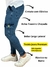 Calça Masculina Jeans Modelo Jogger Tecido Premium Lavagem Clara - comprar online