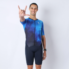 Macaquinho Triathlon masculino Aero - estampa OCEAN - Kupaa Sports | Loja de Roupas Fitness, Corrida e Esportivas