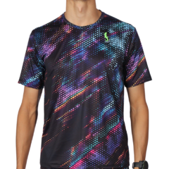 Camiseta esportiva masculina dryfit - estampa HOLOGRÁFICA
