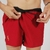 Shorts soltinho com cueca BORDO na internet