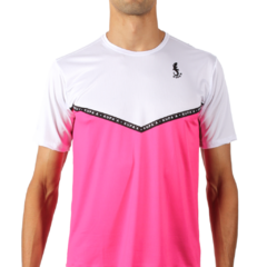 Camiseta esportiva masculina dryfit - estampa PINK