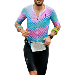 Macaquinho Triathlon masculino SUPER Aero - NEON