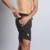 Shorts 2 em 1 longo - Preto com gecko branco - Kupaa Sports | Loja de Roupas Fitness, Corrida e Esportivas