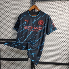 Camisa Manchester City Third 3 23/24 Torcedor Puma Masculina - Azul Navy - Esporte Chique - A sua loja de Importações de Artigos esportivos