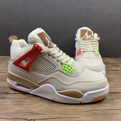 Air Jordan 4 Retro Rice White RED BLUE na internet